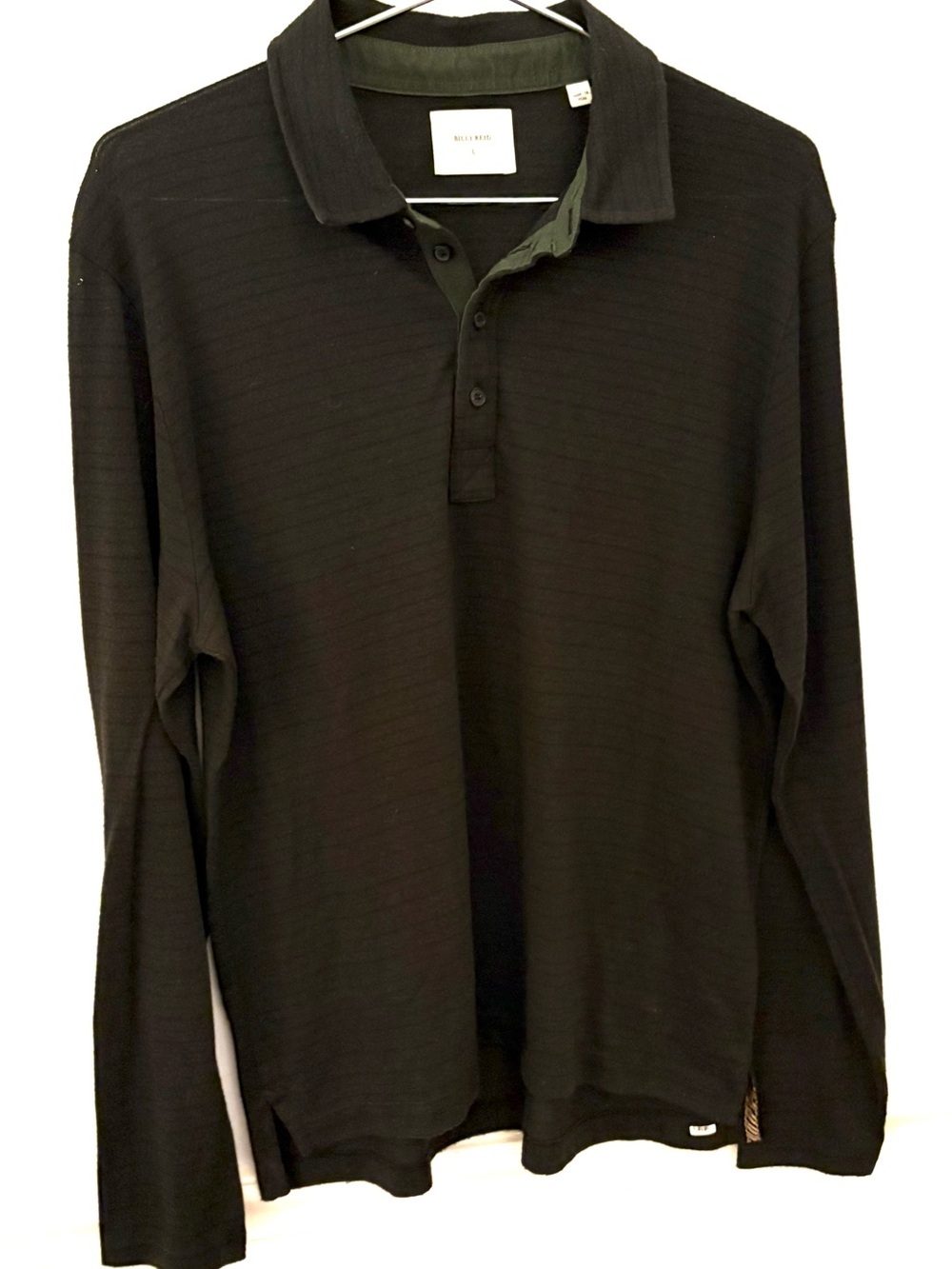 BILLY REID Stripe Pensacola Polo, black and green